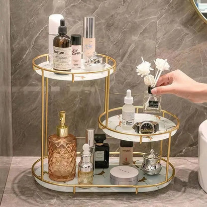 Luxury Design Free Standing Shelf 3 Tier Makeup Organizer.