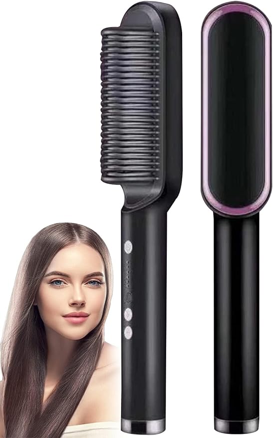 Hair Straightening Comb/brush, Curling Comb Dual-purpose Hair Straightener(Randon Color)