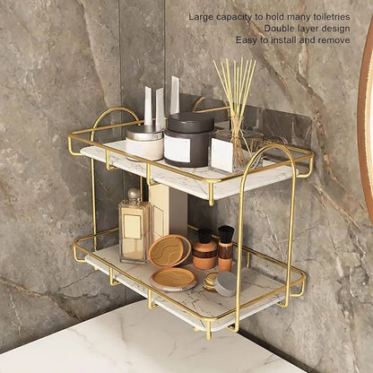 2 Tier Bathroom Organizer, Premium for Organization.