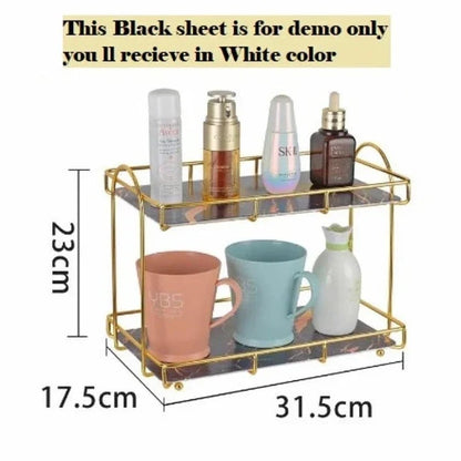 2 Tier Bathroom Organizer, Premium for Organization.