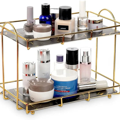 2 Tier Bathroom Organizer, Premium for Organization.