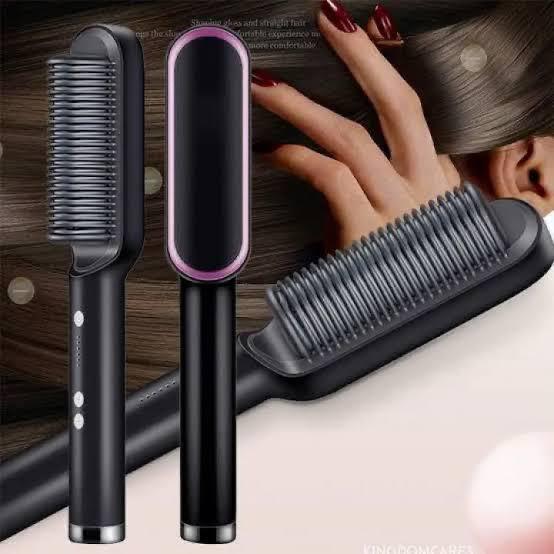 Hair Straightening Comb/brush, Curling Comb Dual-purpose Hair Straightener(Randon Color)