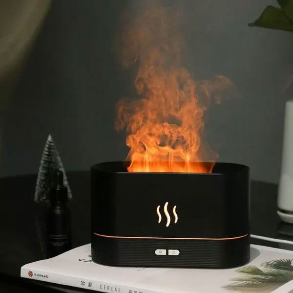 Flame Air Diffuser, Humidifier, Portable-noiseless Aroma Diffuser